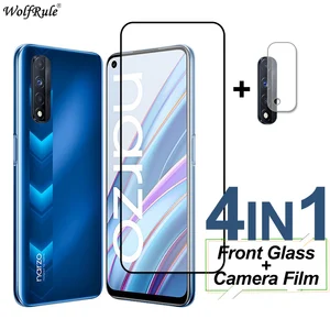 full cover tempered glass for realme narzo 30 4g 30a 50a 50i gt neo 2 screen protector protective phone camera film realme 8 pro free global shipping