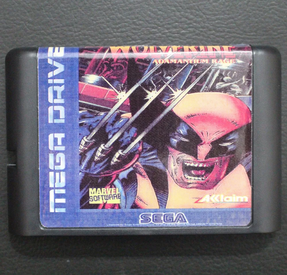 Wolverine Adamantium Rage 16 bit MD игровая карточка для Sega Mega Drive Genesis | Электроника