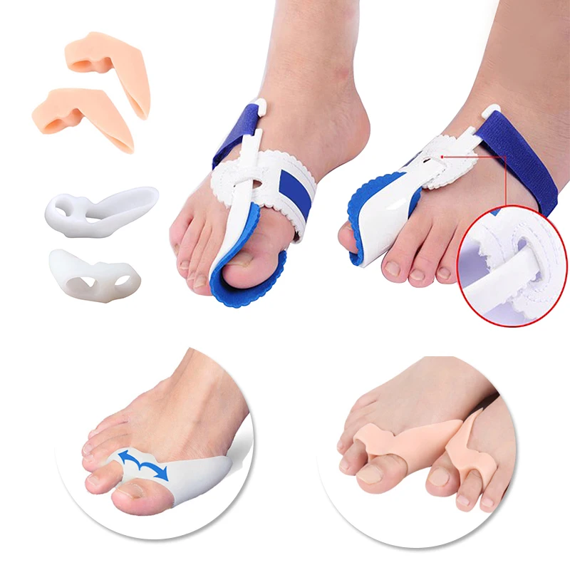 

Big Toes Separator Corrector Foot Pain Relief Hallux Valgus Correction Orthopedic Straightener Foot Care Tools Bunion Corrector