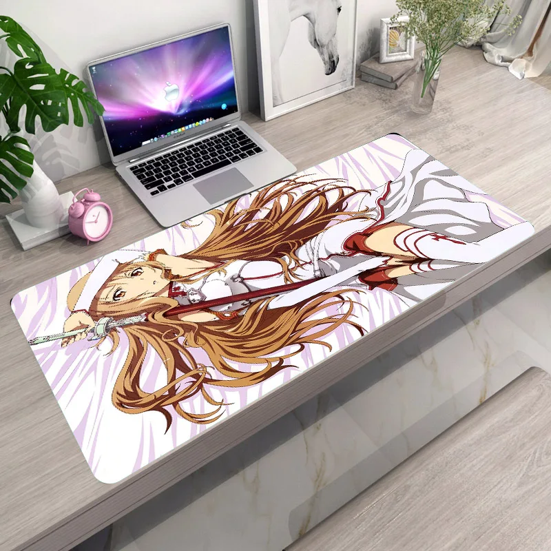 

MRGLZY Anime Big Mouse Pad Desktop Keyboard Computer Work Pad Game Console Notebook Computer Desk Accessories Game Table Carpet