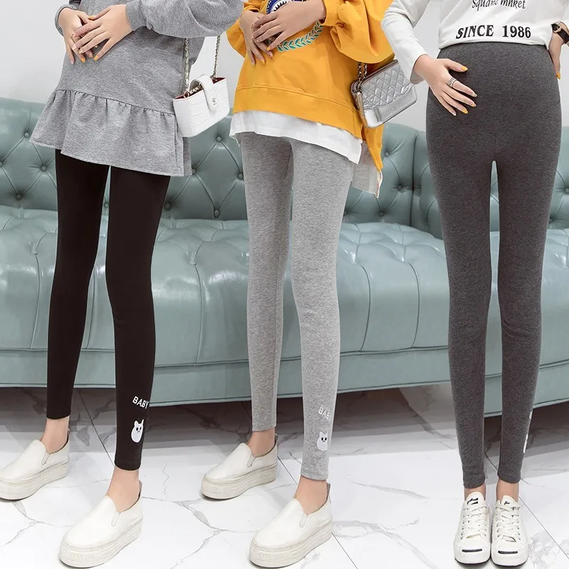 Брюки для беременных 2019 весенние и осенние Леггинсы женщин брюки живота JOYRA