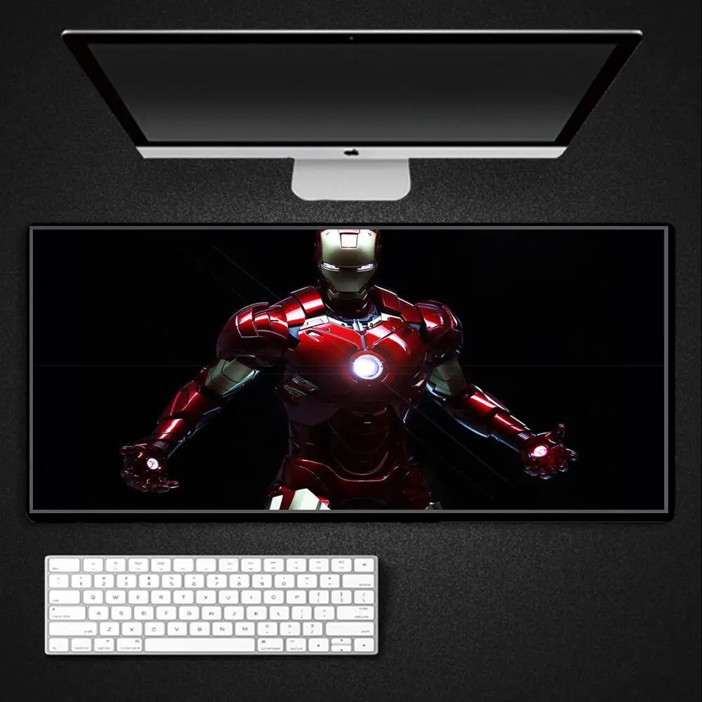 Летающий Капитан Америка Железный человек Человек паук игровой коврик для мыши