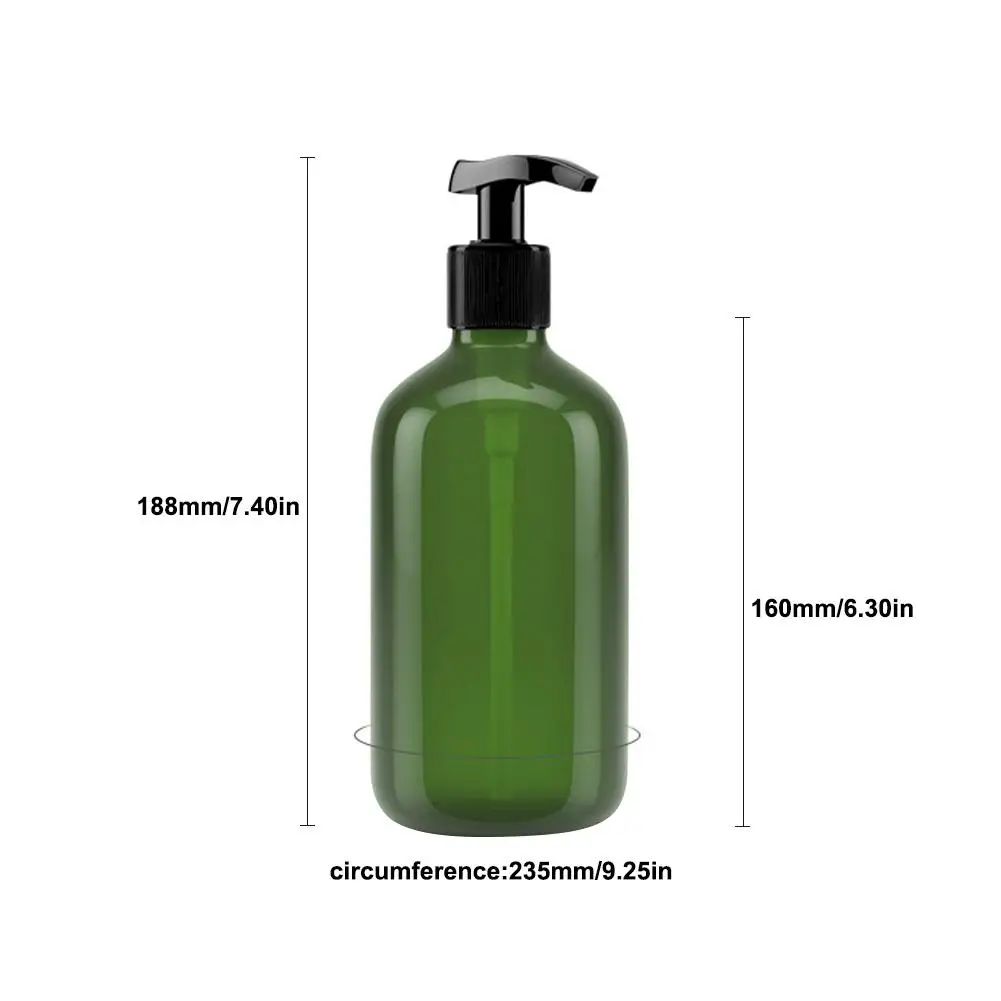 500 мл бутылка для лосьона шампуня пластиковая круглая Наплечная насадка насоса