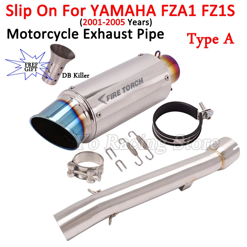 Модифицированный глушитель выхлопных газов для мотоцикла Yamaha FZ1 FZ1S 2001-2005 лет 51 мм