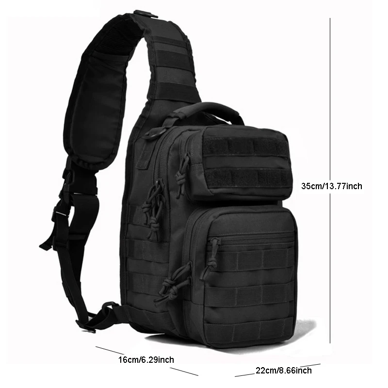 Black 15L Военная тактическая сумка на плечо Molle для альпинизма, походов, мужской армейский походный охотничий рюкзак, спортивный уличный рюкзак - Цвет: Black