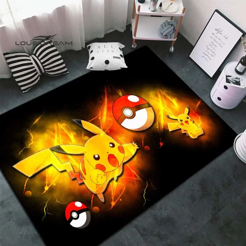 Покемон Пикачу ковры и для дома гостиная спальня вход большая площадь мягкий