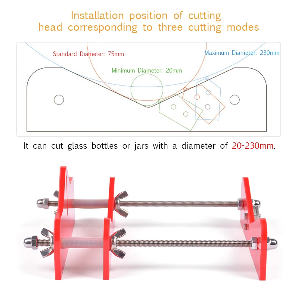 Профессиональная стеклянная бутылка резак акриловая из серии сделай сам режущий