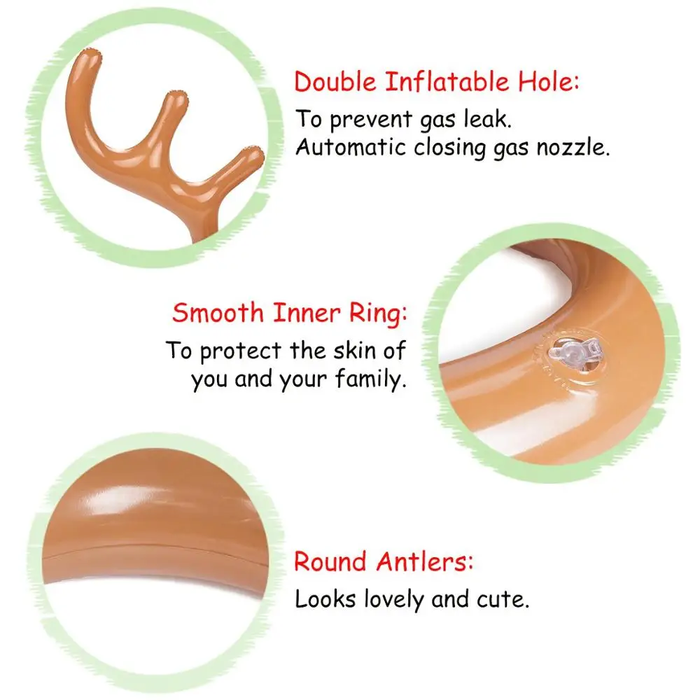 Rooxin вечерние бросить игровой надувной оленьи рога шляпа с кольца бросать круг