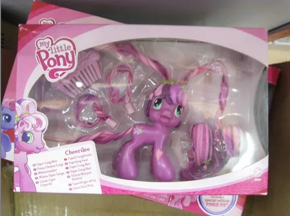 

Hasbro My Little Pony Super Long Hair Cheerilee 3 Sets of Ponytails Doll Gifts Toy Model Anime Figures PVC Collect Ornaments