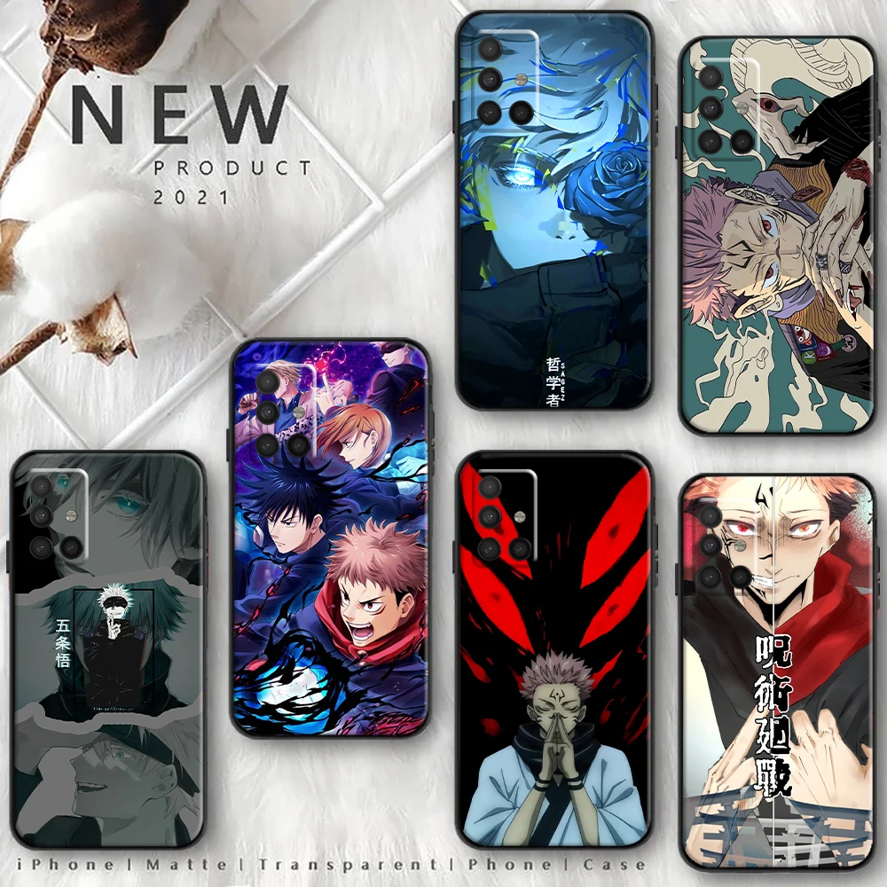 

Jujutsu Kaisen Phone Case For Samsung Galaxy A51 A52 A71 A72 4G 5G For A51 A52 Soft TPU Hot Anime Cartoon Cases Funda Back Cover