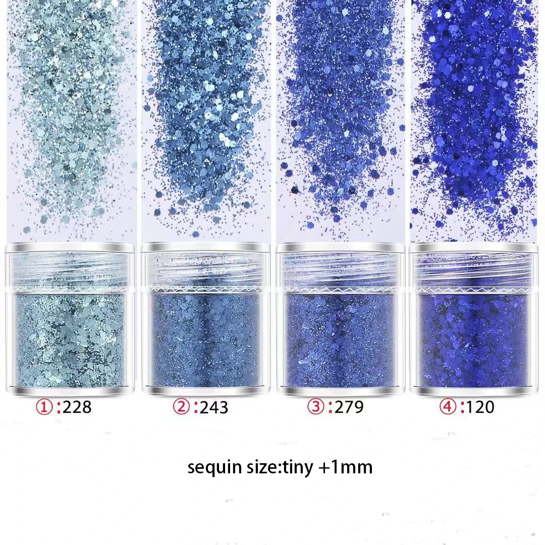 4 коробки блестящий бриллиантовый порошок для ногтей блестящие 3D косметические