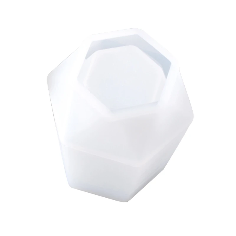 

Hexagon Pen Holder Silicone Mold Epoxy Resin Casting Crafts DIY Making Mould Handmade Tool H9EB