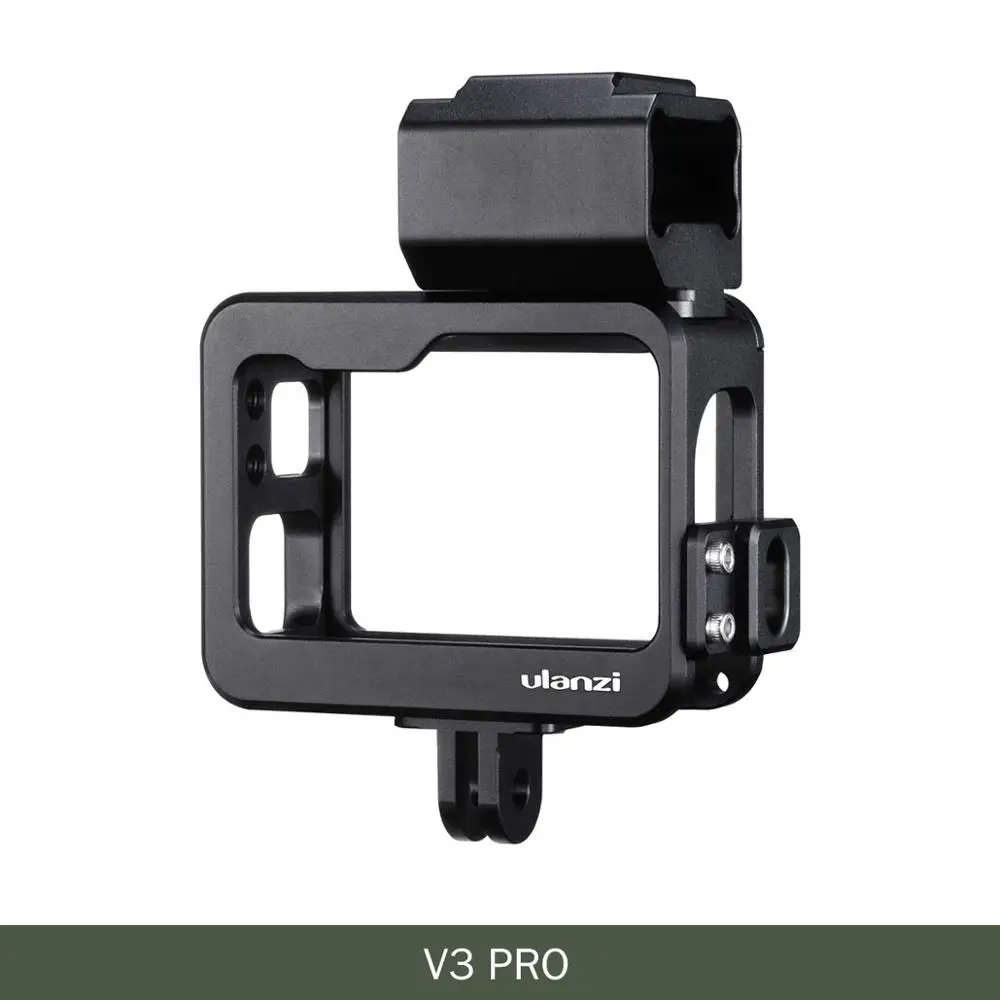 Metal W back cover Защитная рамка для камеры Gopro Cage Hero 7 6 5 с фильтром, аксессуары для экшн-камеры с горячим башмаком для светящийся микрофон - Цвет: Metal W back cover