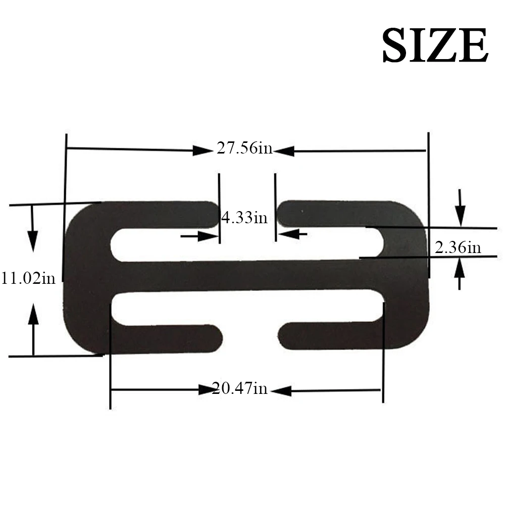 

1 Pc 52MM Black Car Metal Safety Seat Belt Adjuster Automotive Locking Clip Belt Strap Clamp Shoulder Buckle For Adult Children