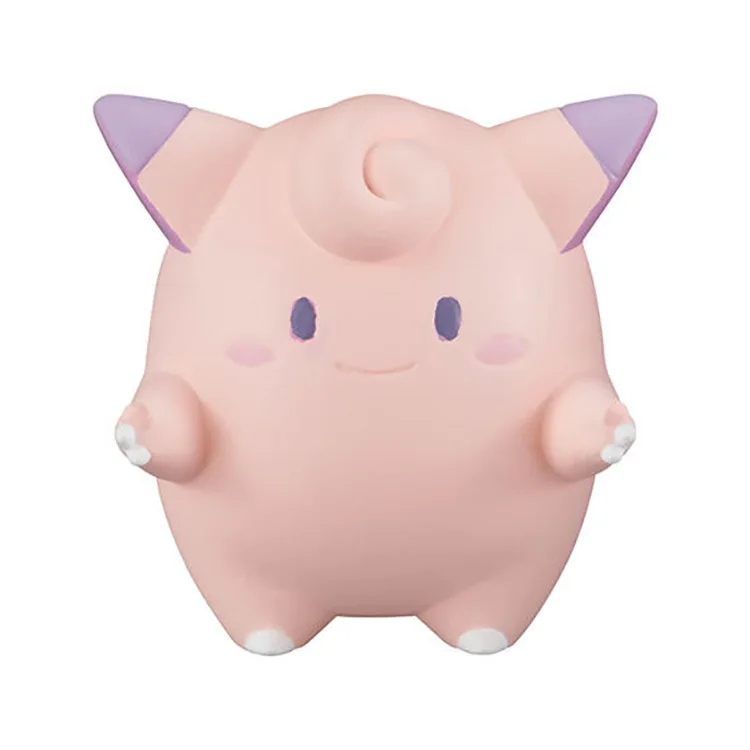 

TAKARA TOMY Pikachu Eevee Action Figure Pokemon Big Head Doll Sleep Elf Series Ball Children Toy Gifts 6pcs/set