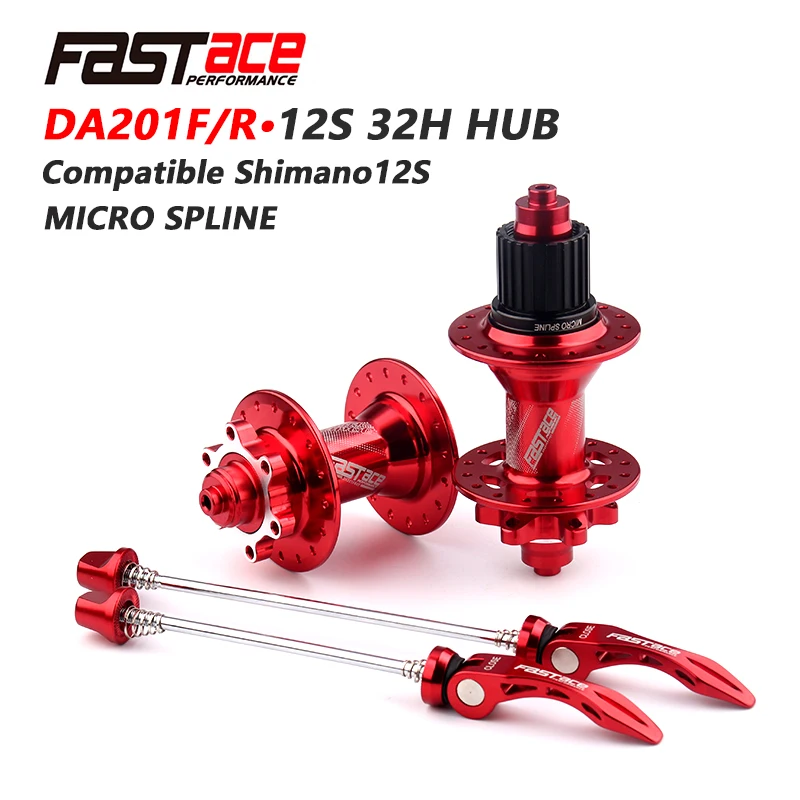 FASTACE DA201 F/R DEORE XT M8100 M7100 FH BH HUB 12 s Hub 32H 135x10mm 100x9mm E THRU Axis Bike speed MICRO SPLINE Hub|Велосипедные