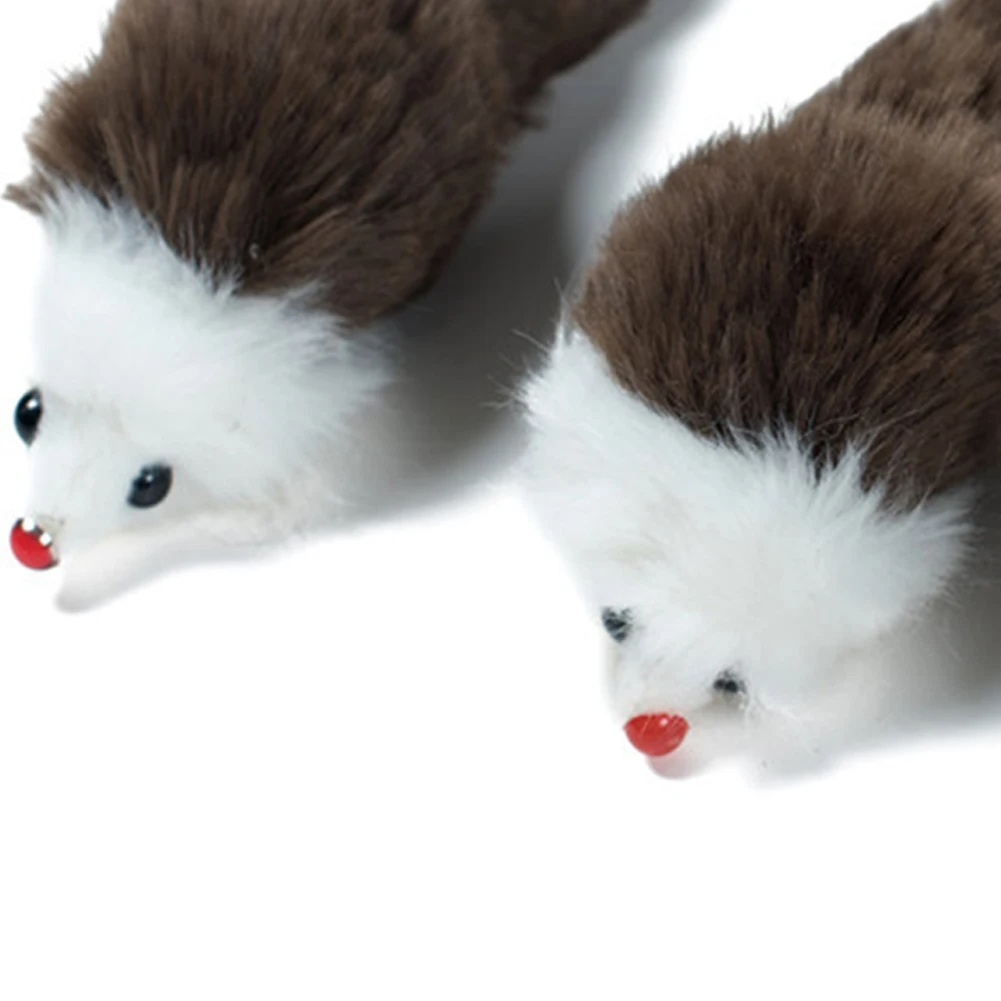 

6pcs Cat Plush Toys Simulation Big Mouse Sounding Interactive Toys Pet Supplies Teeth Grinding Toys Pet Supplies