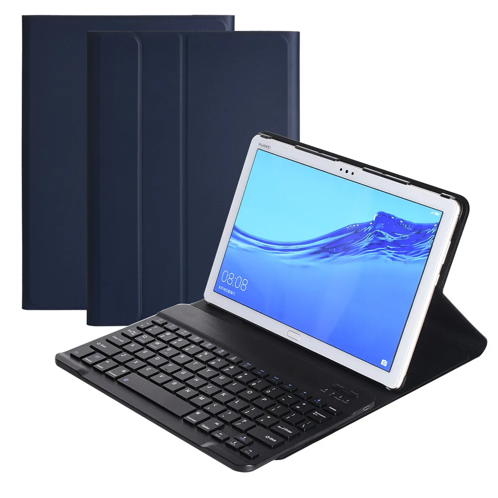 Для huawei MatePad Pro 10 8 дюймов съемная Bluetooth клавиатура + из искусственной кожи защитный