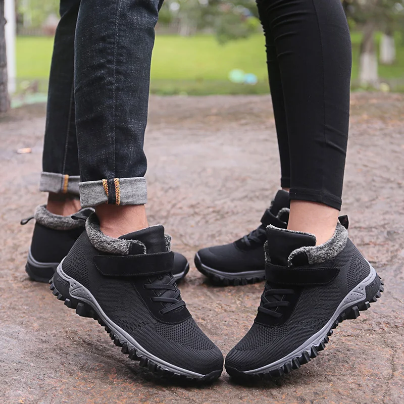 Зимние женские ботинки теплые с эффектом пуш-ап водонепроницаемые резиновые