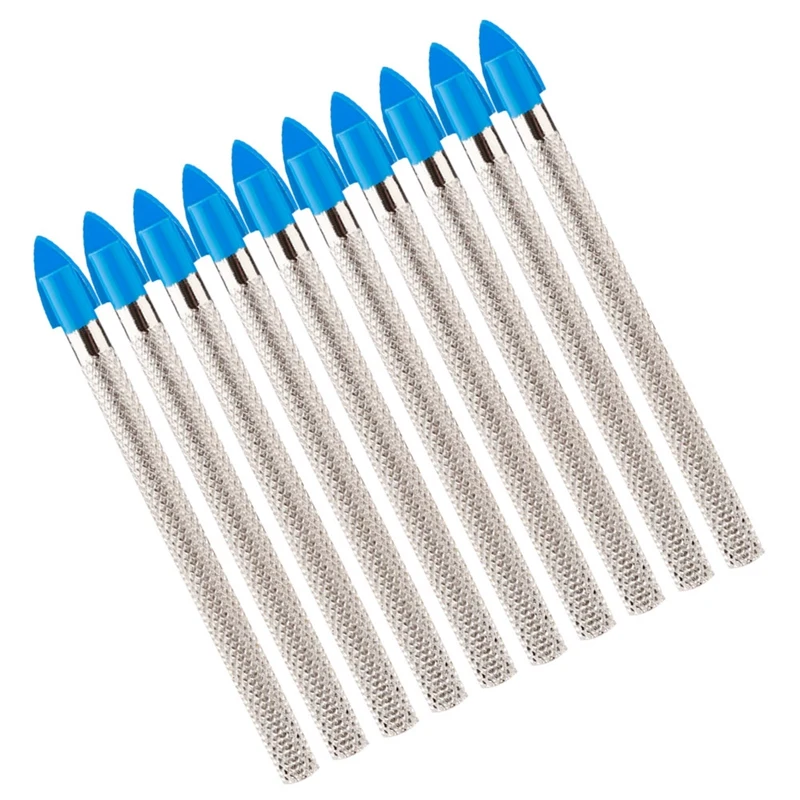 

10Pcs Masonry Drill Bits Set Tile Drilling Tool Glass Hole Opener for Concrete Ceramic Tile Mirror 6/8/10/12mm
