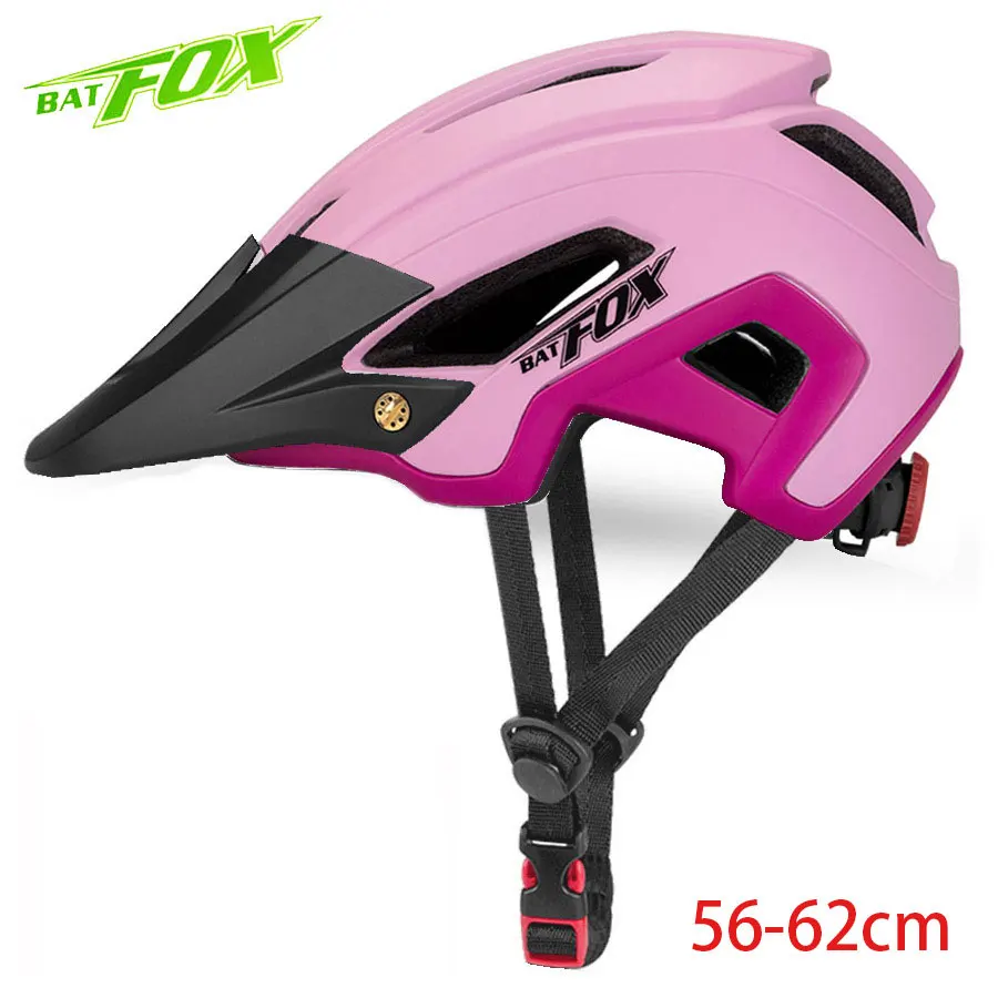 BATFOX велосипедный шлем Bicycke MTB велосипедные шлемы оранжевые мужские горные защитные шлемы для езды на велосипеде Fietshelm женские сверхлегкие спортивные шлемы для активного отдыха - Цвет: 692-Pink-Black