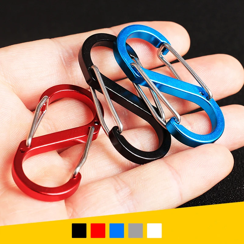 10 шт Кемпинг скалолазание защелка замок Пряжка крюк 8-Форма S альпинистский
