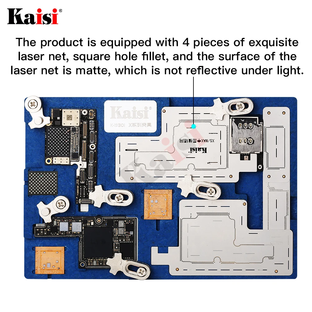 

KAISI Multi-function PCB Holder Fixture Repair Motherboard For Circuit Board PCB Holder Jig Tin PlantingWith BGA Reball Stencil