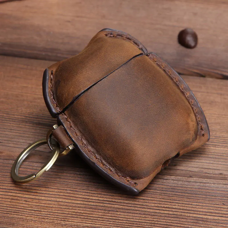 

Personalized Leather Case Box Storage For Headphone Portable Travel Protective Cover Durable Storage Box Earphone Accessories