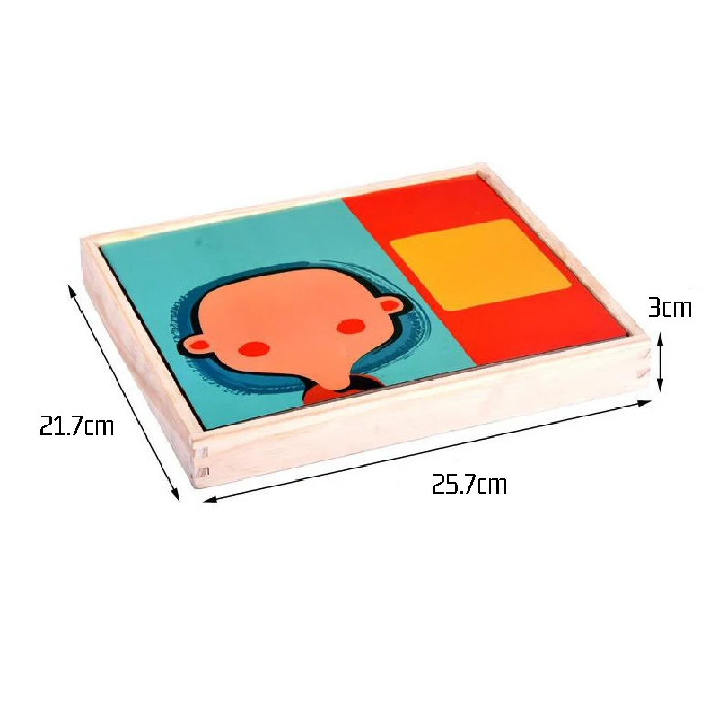 

Dropshipping Wooden Montessori Early Childhood Education Toy Magnetic Puzzle Busy Board Cartoons Jigsaw Game Preschool Toys