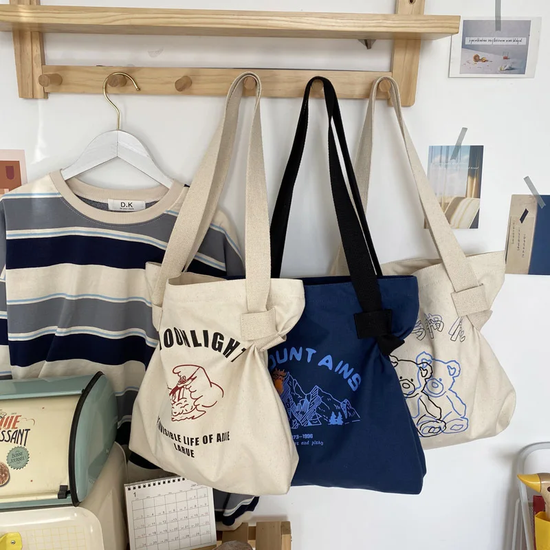 

Модная весенняя Повседневная Холщовая Сумка-тоут на одно плечо в корейском литературном стиле, Прямая поставка от производителя, 2021