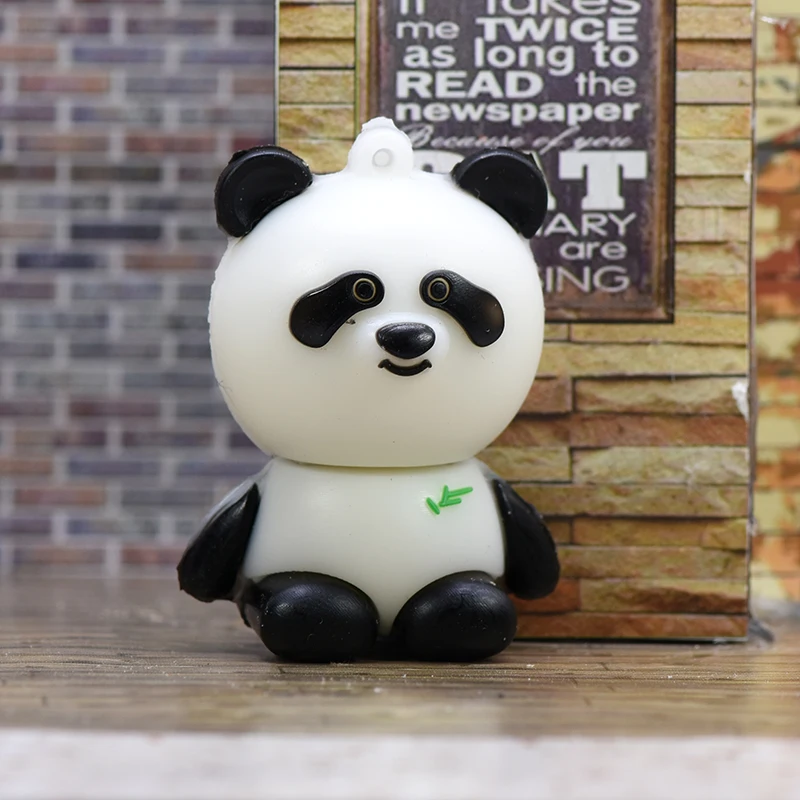 Panda Флешка 128 ГБ 256 ГБ USB мультяшка флэш-накопитель 64 ГБ 32 ГБ 16 ГБ 8 ГБ 4 ГБ карта памяти животного realy емкость флеш-накопитель