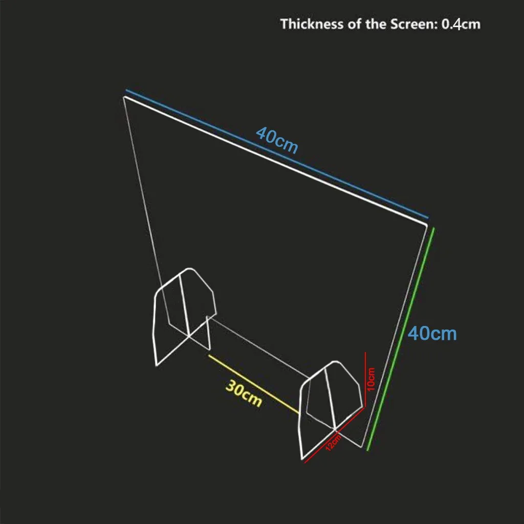 Акриловый защитный экран для чистого совершенства боковая продажа счетчик