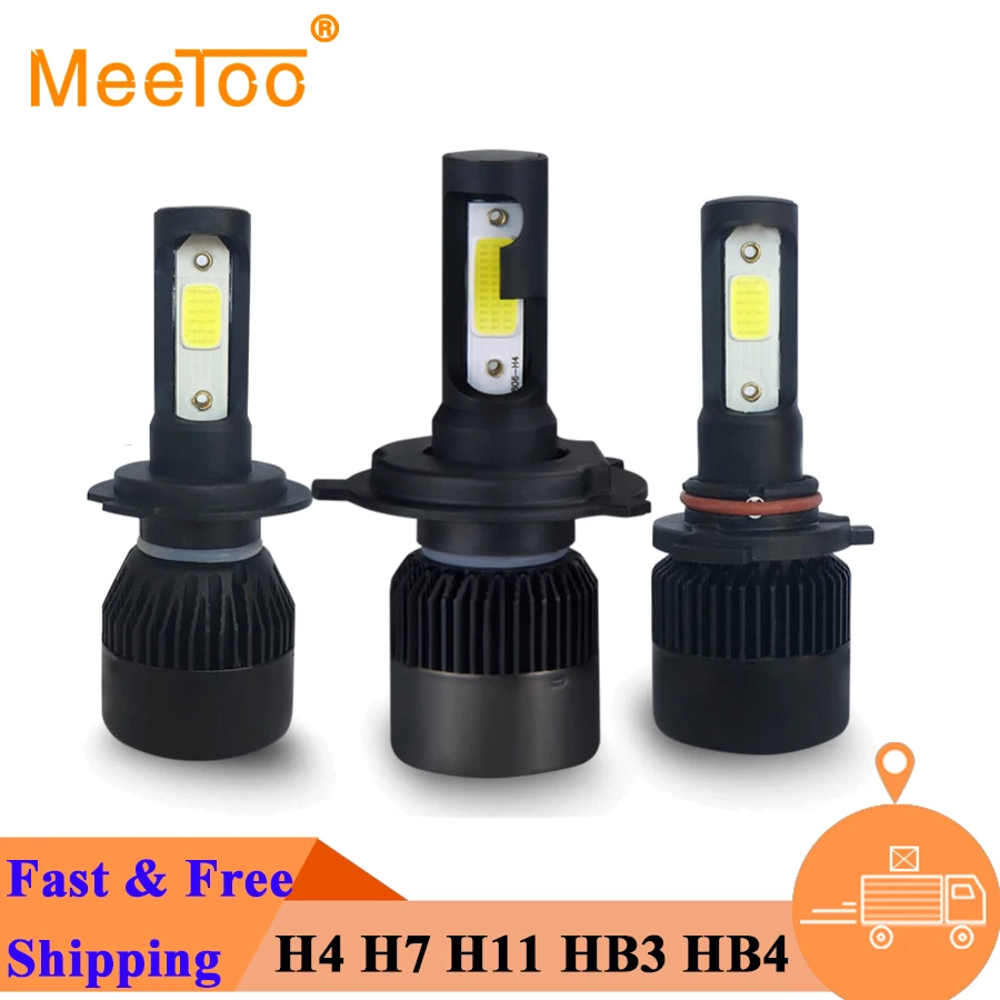 H4 светодиодный автомобильный светильник H7 головной Лампа H1 H3 HB4 9005 9006 9012