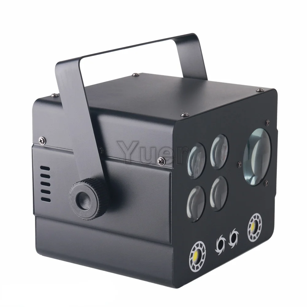 Светодиодный сценический прожектор 4 в 1 лазерный проектор со звуковой