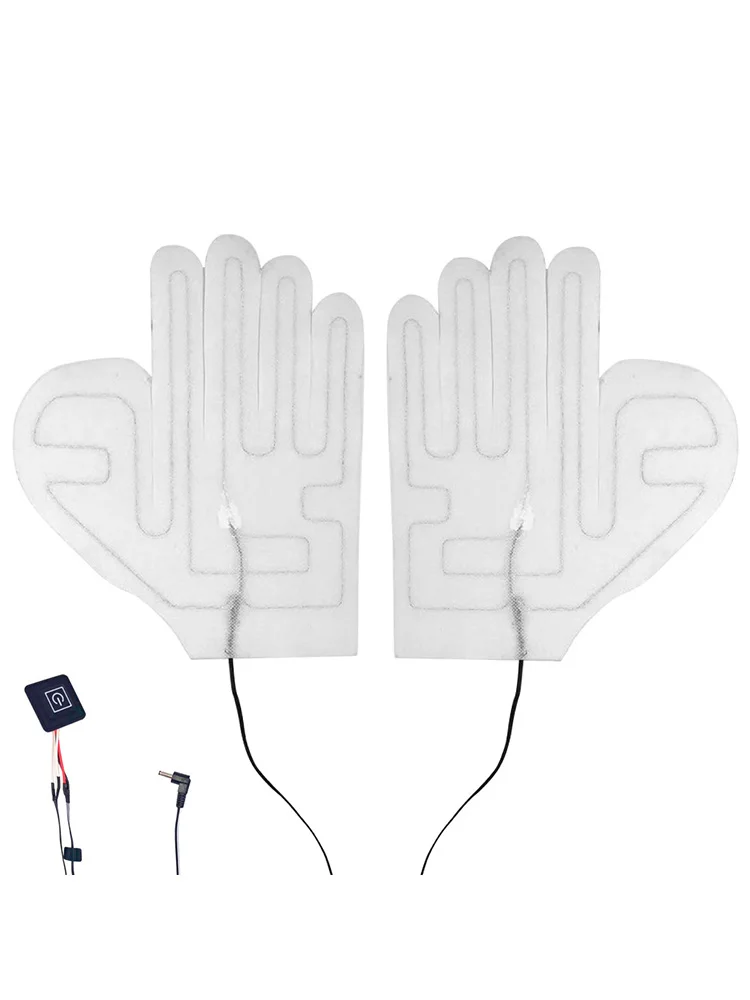 1 пара перчаток нагревательный лист композитный волоконный 7 4 В регулировка