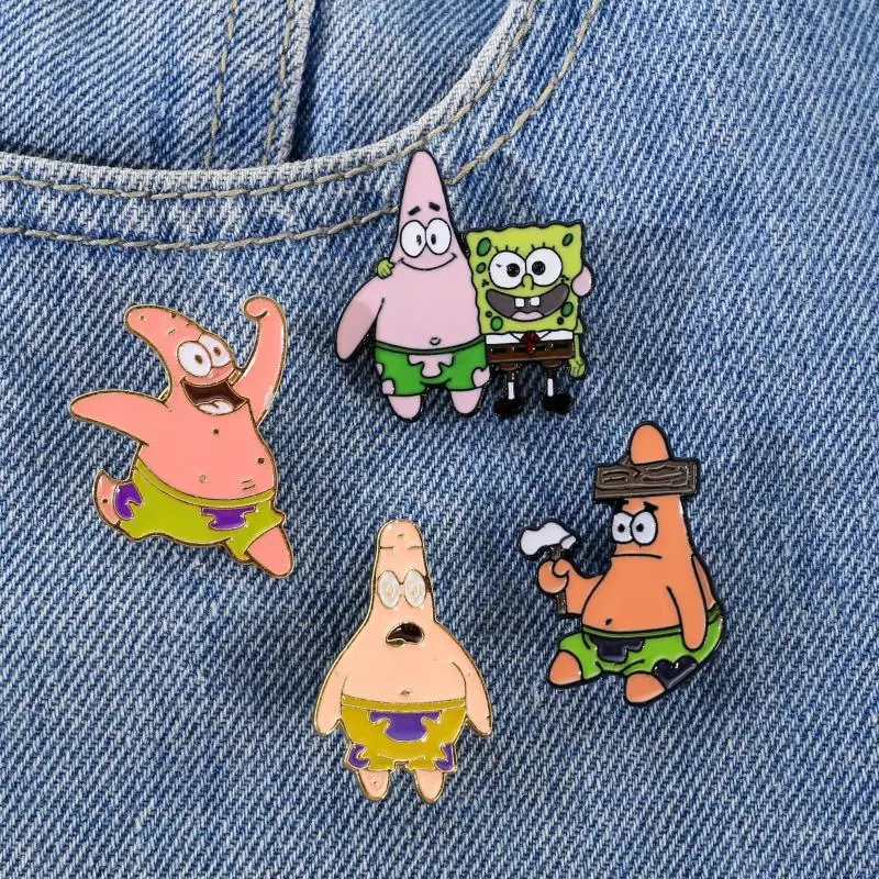 

New Funny Cute Cartoon Enamel Brooch Fashion Men's and Women's Clothes Shirt Lapel Best Friend Badge Pin Jewelry
