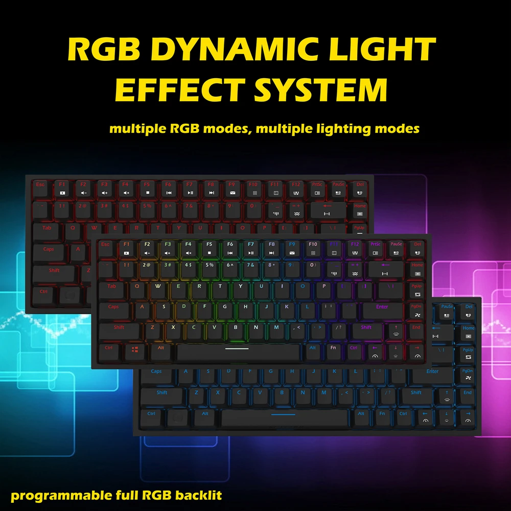 Клавиатура Механическая Smart Duck xs84 84 клавиши 75% RGB переключатель с эффектом