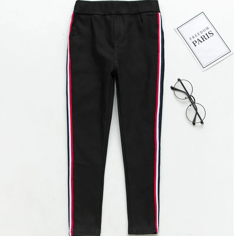 Мальчики и девочки мода полосатые леггинсы Дети брюки девушки | Мать ребенок