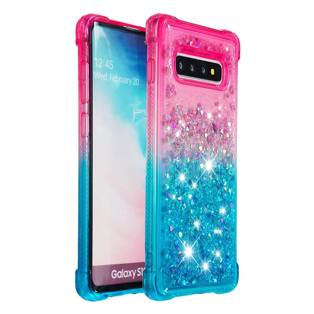 Soft TPU Case for Galaxy S20 Ultra Note 10 Plus S10 Lite A01 A21 A51 A71 A81 A91 A7 A9 2018 Phone Cover Gradient Quicksand Shell | Мобильные