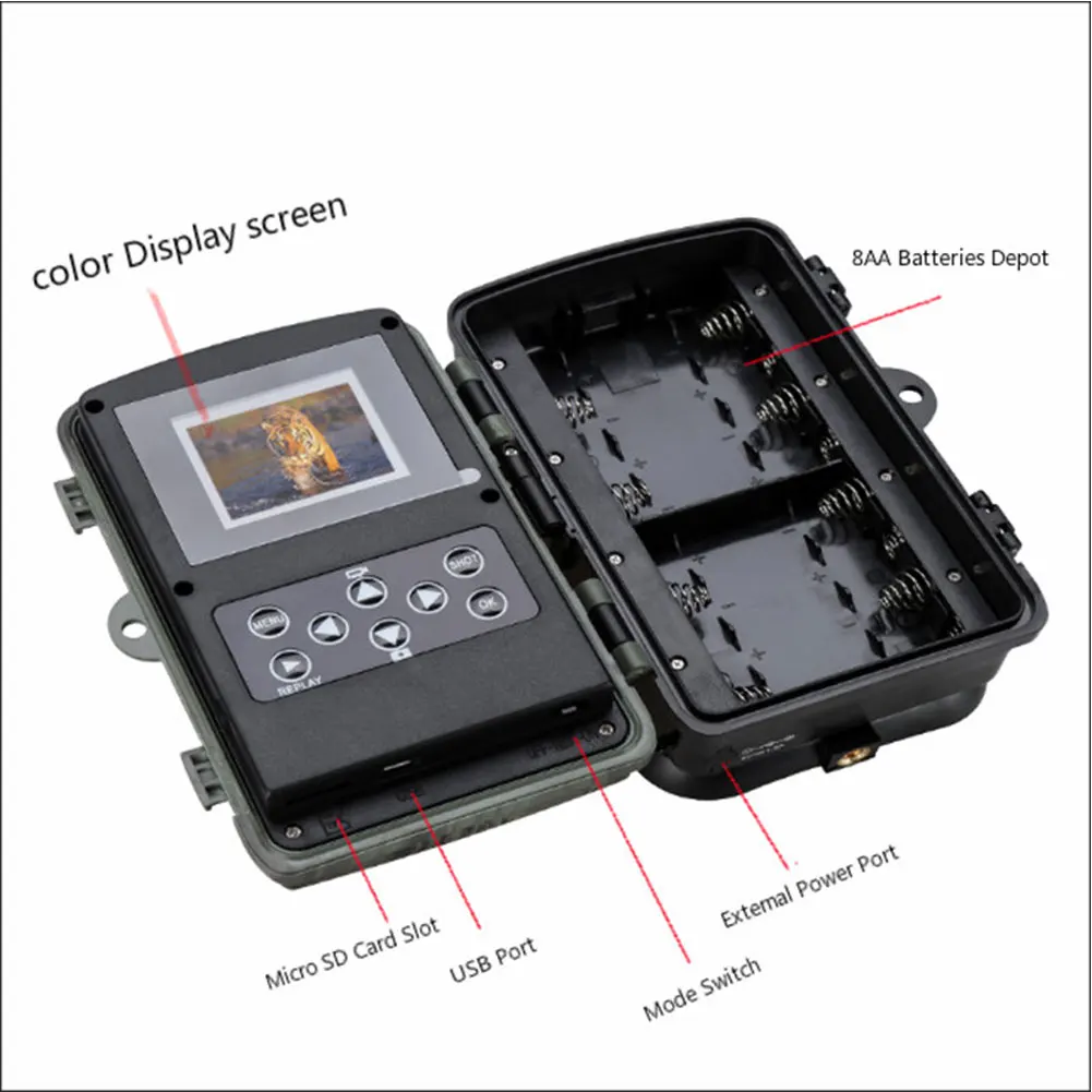 

HC804A Hunting Trail Camera 20MP 1080P Wildlife Tracking Hunting Cam for Wildlife Night Vision Motion Activated Hunting Camera