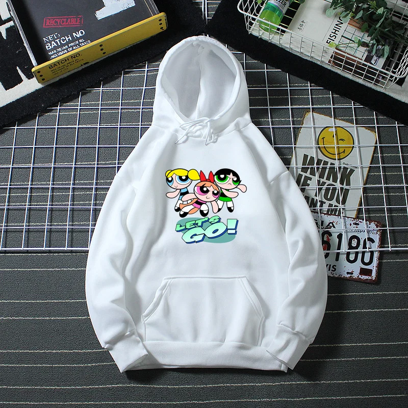 

Powerpuff Girls 6 Women's Hoodies Fashion Oversized Sweatshirt Anime Unisex Pullover Long Sleeve Hoodie Women