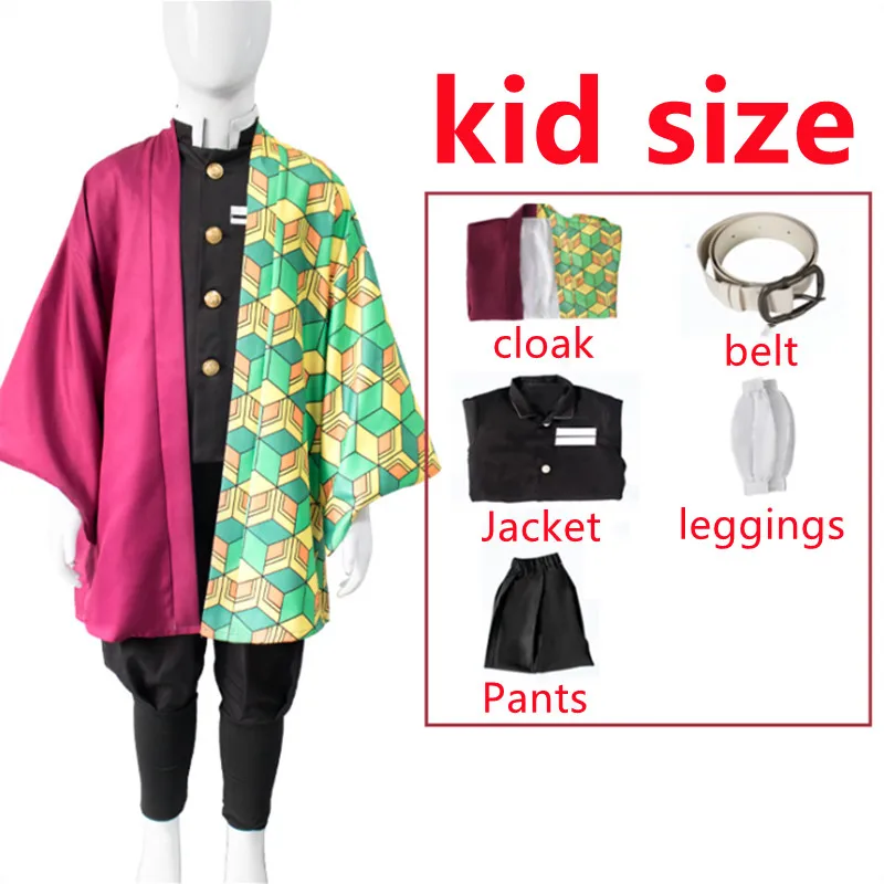 Женский костюм для косплея из аниме рассекающий демонов кимоно м/ф no Yaiba Tanjirou Kamado