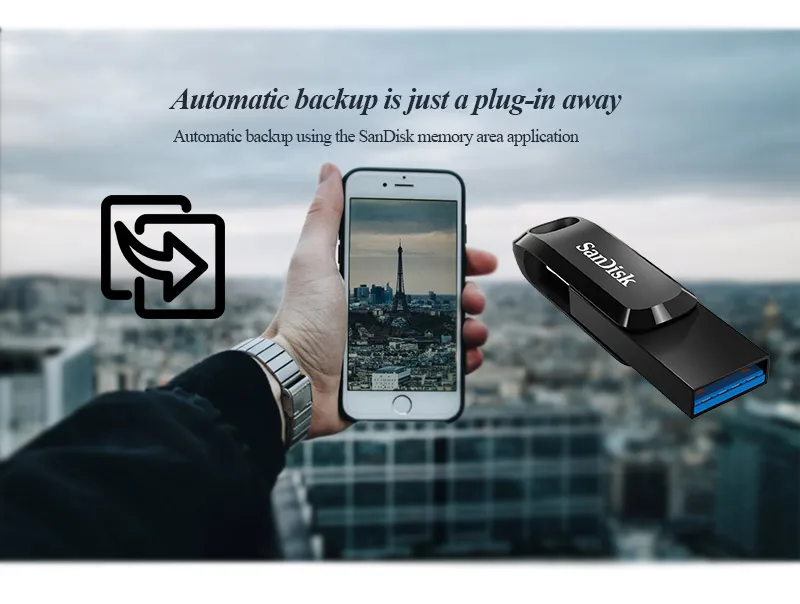 USB-флешка Sandisk Original USB Pendrive 128 ГБ USB 3.1 Type-C 64 ГБ Dual OTG 3.1 USB-флеш-накопитель 32 ГБ с флеш-накопителем USB-накопитель типа C