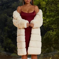 winter faux fur coat women 2020 casual thick warm long coat female luxury black oversize fur jackets cardigan outwear