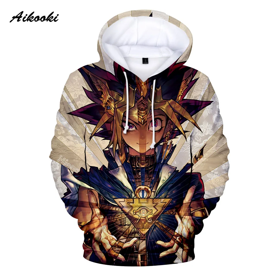 

New Calssic Yu Gi Oh 3D Hoodies Men/Women Sweatshirts Hoody Print Cartoon Yu Gi Oh Hooded Boys/Girls Cotton Polluvers Thin Tops