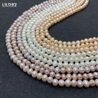 real natural freshwater nearly round pearl beads loose beads white purple for jewelry making diy bracelet necklace accessories