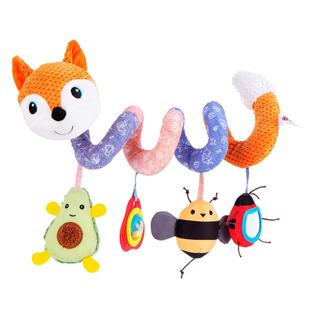 

1pc Adorable Crib Stroller Spiral Hanging Infant Bed Plush Animal