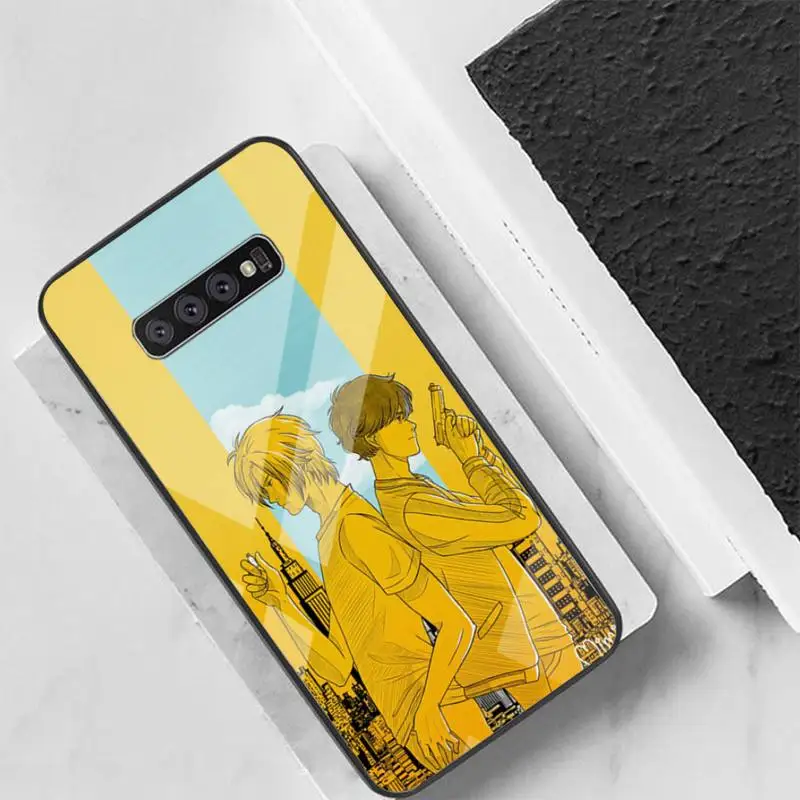 

Banana Fish Anime Phone Case For Galaxy Tempered Glass Cases Apply To S10 S9 S8 S7 S6edge Plus TPU Cover