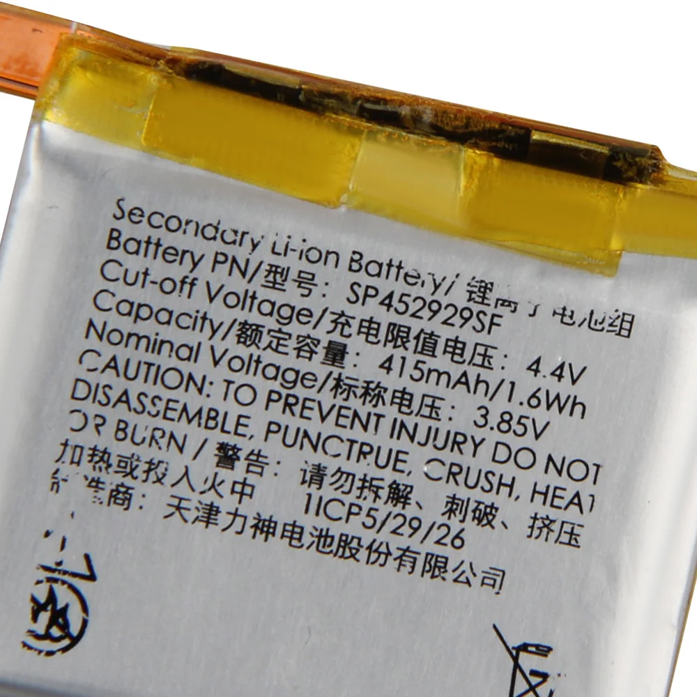 Bater&iacute;a de repuesto Original SP452929SF para Ticwatch pro 4G /Bluetooth, bater&iacute;a de reloj genuina de 415mAh con herramienta gratuita-5