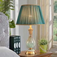 sarok decorative table desk lamp for bedside light copper luxury ceramic for living room bedroom library study office